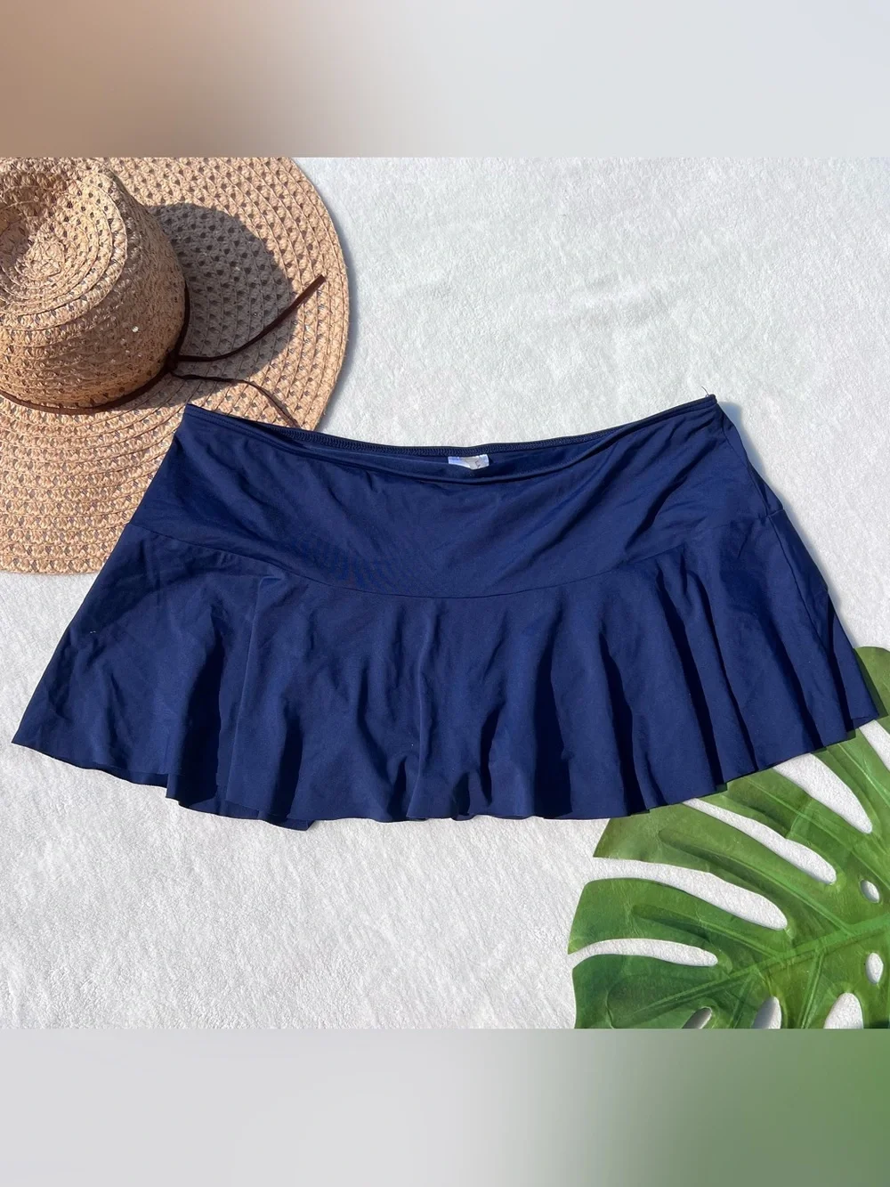 Lands’ End Navy Swim Skirt Size 14